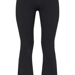 PrettyLittleThing Petite Kyleigh Black Slinky Straight Leg Trousers